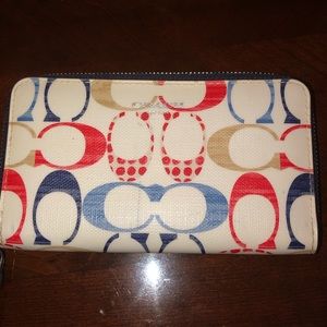 Coach colorful wristlet
